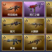 1传说武器 1王者武器 1炫金武器 41V武器 9皮肤 可排位